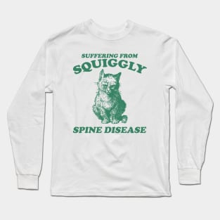 Scoliosis spine pain "squiggly spine disease" funny representation chronic illness disability rep Long Sleeve T-Shirt